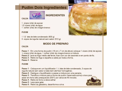 PUDIM DOIS INGREDIENTES